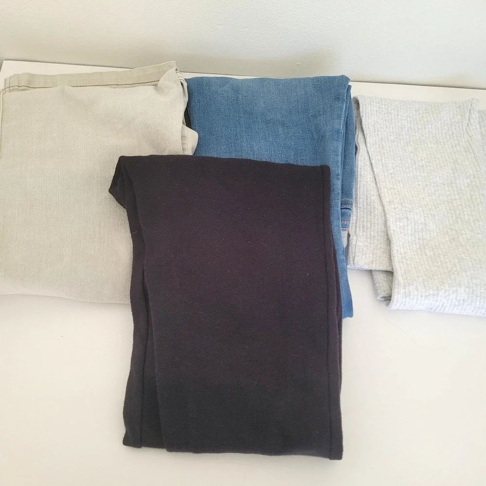 Girls Pants Bundle Size 10 12 Justice Carters Cargo Jeans Joggers Flare Lot of 4